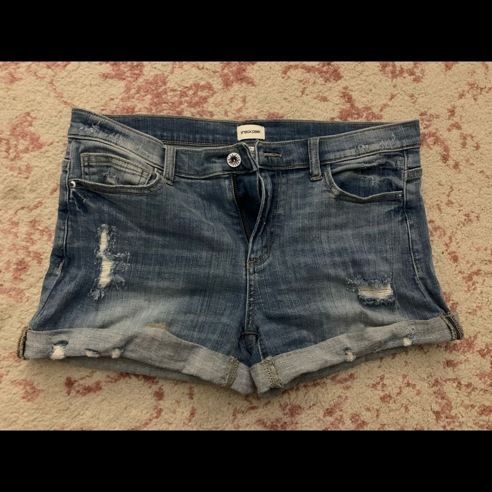 Denim shorts